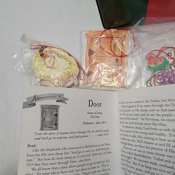 Adorenaments Baby Jesus Symbols Nick & Holly Found Granpa Attic Ornaments Family - Picture 12 of 15